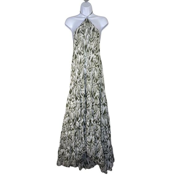 Misa Los Angeles Womens Andromeda Dress Halter Neckline Spring Ikat Size Large - Picture 2 of 10